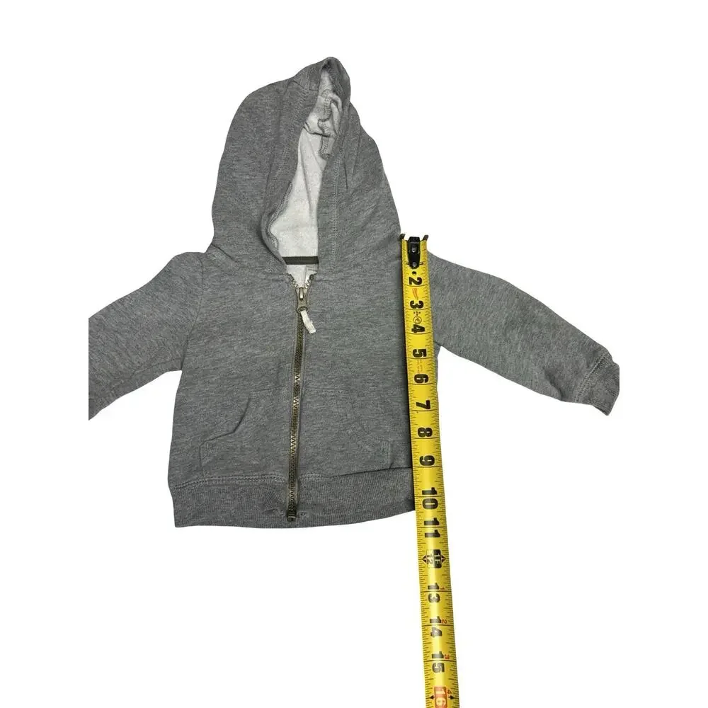 Simple Joys Carter’s Baby Gray Full Zip Hoodie Sweatshirt 6-9M Infant Unisex